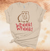 Wheek! Wheek!, Love Guineas, Guinea Pig Squeak, Guinea Pig Mom, Cavy, Premium Cotton Unisex Tee, Plus Size 2x, 3x, 4x Plus Sizes Available