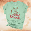 Wheek! Wheek!, Love Guineas, Guinea Pig Squeak, Guinea Pig Mom, Cavy, Premium Cotton Unisex Tee, Plus Size 2x, 3x, 4x Plus Sizes Available