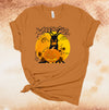 Halloween Scary Tree, Haunted Tree, Pumpkin Patch, Halloween Shirt, Fall Shirt, Premium Cotton Unisex Tee, Plus Size 2x, 3x, 4x Available