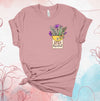 Stay Hopeful, Pocket Full Of Flowers, Pocket Print, Wild Flowers, Spring Flowers, Premium Soft Unisex Tee, 2x, 3x, 4x, Plus Sizes Available