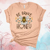 Bee Brave Honey, Honey Bee, Daisy, Spring Flowers, Pretty Flowers, Save The Bees, Premium Soft Unisex Tee, 2x, 3x, 4x, Plus Sizes Available