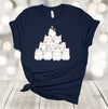 Cute Christmas Cat Tree, Tree Of Cats, Cat Lover, Cat Mom, Cat Dad, Bunch Of Cats,  Premium Unisex Tee, 2x, 3x, 4x, Plus Sizes Available