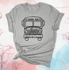 School Bus Mandala, Favorite Bus Driver, School Bus Driver, Bus Driver Shirt, Premium Cotton Unisex Tee, Plus Size 2x, 3x, 4x Available