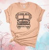 School Bus Mandala, Favorite Bus Driver, School Bus Driver, Bus Driver Shirt, Premium Cotton Unisex Tee, Plus Size 2x, 3x, 4x Available