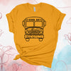 School Bus Mandala, Favorite Bus Driver, School Bus Driver, Bus Driver Shirt, Premium Cotton Unisex Tee, Plus Size 2x, 3x, 4x Available