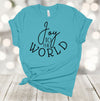 Joy To The World, Christmas Carols, Christmas Family, Christmas Tee Shirt, Premium Cotton Unisex Tee, Plus Size 2x, 3x, 4x Available