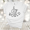 Joy To The World, Christmas Carols, Christmas Family, Christmas Tee Shirt, Premium Cotton Unisex Tee, Plus Size 2x, 3x, 4x Available