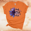 Trick Or Treat Smell My Feet, Halloween Sunflower, Halloween Shirt, Premium Cotton Unisex Tee, Plus Size 2x, 3x, 4x Plus Sizes Available