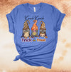 Knock Knock, Trick Or Treat, Halloween Gnomes, Halloween Shirt, Premium Unisex Tee, Plus Size 2x, 3x, 4x Plus Sizes Available