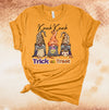 Knock Knock, Trick Or Treat, Halloween Gnomes, Halloween Shirt, Premium Unisex Tee, Plus Size 2x, 3x, 4x Plus Sizes Available