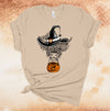 Halloween Shirt, Cow Witch With Pumpkin Bucket, Witch Hat, Halloween Cow, Premium Soft  Unisex Tee, Plus Size 2x, 3x, 4x Plus Size Available