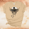 Fishing Boat Captain Cow, Fishing Cow, Highland Cow, Premium Soft Unisex Tee, Plus Size 2x, 3x, 4x Plus Size Available