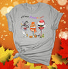 Happy Hallothanksmas, Halloween Martini, Thanksgiving Wine, Christmas Wine, Premium Cotton Unisex Tee, Plus Size 2x, 3x, 4x Available