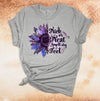 Trick Or Treat Smell My Feet, Halloween Sunflower, Halloween Shirt, Premium Cotton Unisex Tee, Plus Size 2x, 3x, 4x Plus Sizes Available