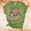 Knock Knock, Trick Or Treat, Halloween Gnomes, Halloween Shirt, Premium Unisex Tee, Plus Size 2x, 3x, 4x Plus Sizes Available