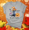 Pumpkins Potions And Black Cats, Halloween Tee Shirt, Fall Shirt, Premium Soft Unisex Tee, Plus Sizes 2x, 3x, 4x Available