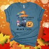 Pumpkins Potions And Black Cats, Halloween Tee Shirt, Fall Shirt, Premium Soft Unisex Tee, Plus Sizes 2x, 3x, 4x Available