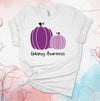 Purple Pumpkins, Support, Epilepsy Awareness, Purple Ribbon, Premium Brand Soft Unisex Tee, Plus Sizes Available, 2x, 3x, 4x