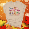 Happy Hallothanksmas, Holiday Flamingo, Flamingo, Christmas, Halloween, Thanksgiving, Premium Soft Tee Shirt, 2x, 3x, 4x Plus Size Available