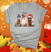 Happy Hallothanksmas, Holiday Goat, Pig, Cow, Christmas, Halloween, Thanksgiving, Premium Soft Shirt, 2x, 3x, 4x Plus Size Available