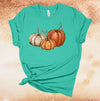 Fall Shirt, Cute Pattern Pumpkins, Pumpkin Trio, Fall Shirt, Premium Soft Unisex Tee, Plus Size 2x, 3x, 4x Plus Size Available