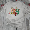 Joy, Cute Reindeer, Red Nosed Reindeer, Playful Christmas Tee, Premium Soft Unisex Tee Shirt, Plus Size Available 2x, 3x, 4x