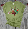 Joy, Cute Reindeer, Red Nosed Reindeer, Playful Christmas Tee, Premium Soft Unisex Tee Shirt, Plus Size Available 2x, 3x, 4x