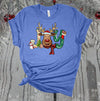 Joy, Cute Reindeer, Red Nosed Reindeer, Playful Christmas Tee, Premium Soft Unisex Tee Shirt, Plus Size Available 2x, 3x, 4x