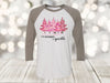 Tis The Season To Sparkle, Pink Christmas, Christmas Raglan, Next Level Raglan Three Quarter Sleeve