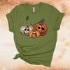 Fall Shirt, Carved Pumpkins, Pumpkin Faces, Assorted Pumpkins, Pumpkins, Halloween, Premium Soft Unisex Tee, Plus Size 2x, 3x, 4x Available