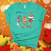 Happy Hallothanksmas, Halloween Martini, Thanksgiving Wine, Christmas Wine, Premium Cotton Unisex Tee, Plus Size 2x, 3x, 4x Available