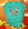 Happy Hallothanksmas, Halloween Martini, Thanksgiving Wine, Christmas Wine, Premium Unisex Tee, Plus Size 2x, 3x, 4x Available