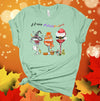 Happy Hallothanksmas, Halloween Martini, Thanksgiving Wine, Christmas Wine, Premium Unisex Tee, Plus Size 2x, 3x, 4x Available