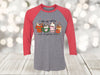 I Run On Coffee And Christmas Cheer, Christmas Coffee, Cute Christmas Tee, Next Level Raglan Three Quarter Sleeve, Plus Sizes Available