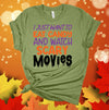 I Just Want To Eat Candy And Watch Scary Movies, Halloween Movies, Horror Movies, Premium Soft Tee Shirt, 2x, 3x, 4x Plus Size Available