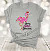 Merry Flocking Christmas, Christmas Flamingo Tee, Flamingo Tangled In Lights, Premium Soft Unisex Shirt, 2x Holiday, 3x Holiday, 4x Holiday