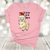 Fa La La La La Llama, Llama Tangled In Lights, Christmas Tee Shirt, Premium Soft Unisex Shirt, 2x Holiday, 3x Holiday, 4x Holiday