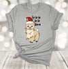 Fa La La La La Llama, Llama Tangled In Lights, Christmas Tee Shirt, Premium Soft Unisex Shirt, 2x Holiday, 3x Holiday, 4x Holiday