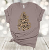 Christmas Shirt, Leopard Print Christmas Tree, Leopard Tree, Simple Christmas Tree, Premium Unisex Tee, Plus Size 2x, 3x, 4x Available