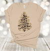 Christmas Shirt, Leopard Print Christmas Tree, Leopard Tree, Simple Christmas Tree, Premium Unisex Tee, Plus Size 2x, 3x, 4x Available