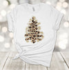 Christmas Shirt, Leopard Print Christmas Tree, Leopard Tree, Simple Christmas Tree, Premium Unisex Tee, Plus Size 2x, 3x, 4x Available