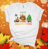 Happy Hallothanksmas, Holiday Ghost, Turkey, Tree, Christmas, Halloween, Thanksgiving, Premium Soft Shirt, 2x, 3x, 4x Plus Size Available