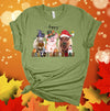 Happy Hallothanksmas, Holiday Goat, Pig, Cow, Christmas, Halloween, Thanksgiving, Premium Soft Shirt, 2x, 3x, 4x Plus Size Available