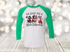 We Woof You A Merry Christmas, Dog Christmas, Cute Dog Christmas, Christmas Raglan, Next Level Raglan Three Quarter Sleeve