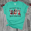 We Woof You A Merry Christmas, Cute Dog Shirt, Dog Lover Christmas Gift,Dog Shirt, Premium Soft Unisex Tee, Plus Size 2x, 3x, 4x Available