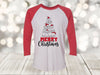 Cute Cat Christmas Trees, Cat Tree, Cat Christmas, Cat Lover, Christmas Raglan, Next Level Raglan Three Quarter Sleeve