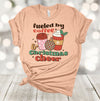 Fueld By Coffee And Christmas Cheer, Coffee Lover, Christmas Coffee, Fun Christmas Design, Premium Soft Unisex Tee, Plus Size 2x, 3x, 4x