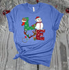 Love, Snowman, Antlers, Christmas Fun Tee, Holiday Shirt, Premium Soft Unisex Tee Shirt, Plus Size Available 2x, 3x, 4x