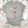 Ho Ho Ho, Dog Paw Prints, Christmas Dogs, Pastel Dog Print, Fun Christmas Design, Premium Cotton Unisex Tee, Plus Size 2x, 3x, 4x