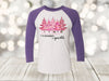 Tis The Season To Sparkle, Pink Christmas, Christmas Raglan, Next Level Raglan Three Quarter Sleeve